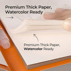 Watercolour Painting Kit - All-in-One Book with Pre-Sketched Pages