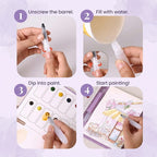 Watercolour Painting Kit - All-in-One Book with Pre-Sketched Pages