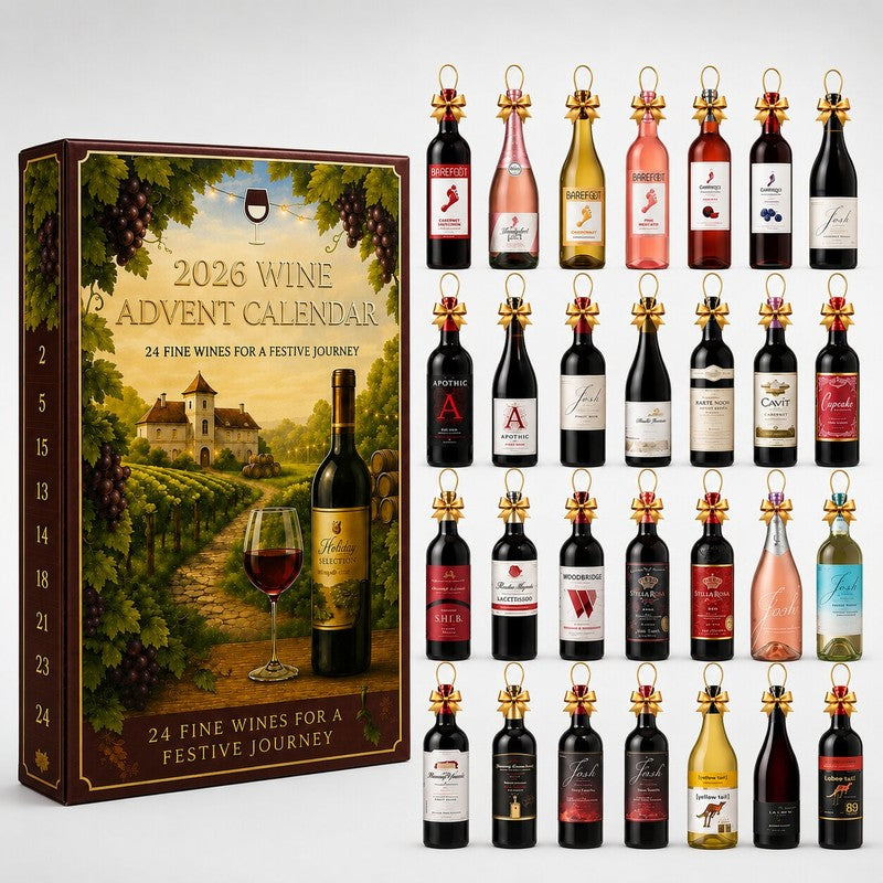 Wine Advent Calendar 2026 - 24 Door Countdown Gift Box