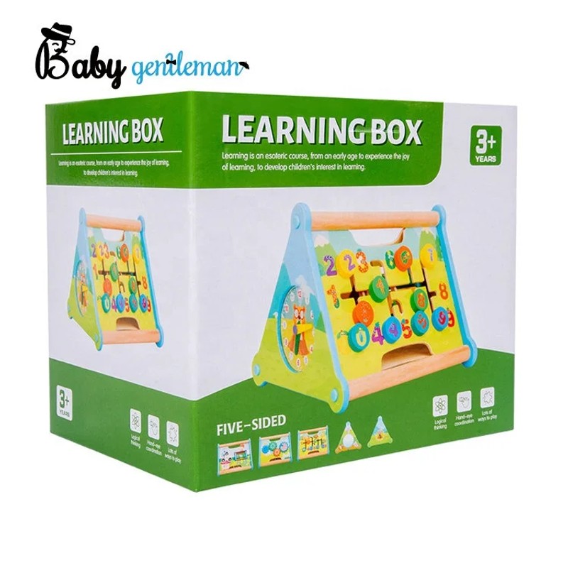 Wooden Activity Triangle with Interactive Panels - Multi