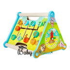 Wooden Activity Triangle with Interactive Panels - Multi