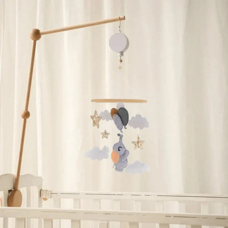Wooden Baby Mobile - Ocean Theme with Felt Figures