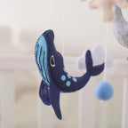 Wooden Baby Mobile - Ocean Theme with Felt Figures