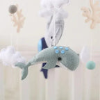 Wooden Baby Mobile - Ocean Theme with Felt Figures