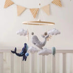 Wooden Baby Mobile - Ocean Theme with Felt Figures