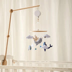 Wooden Baby Mobile - Ocean Theme with Felt Figures