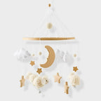 Wooden Baby Mobile - Ocean Theme with Felt Figures