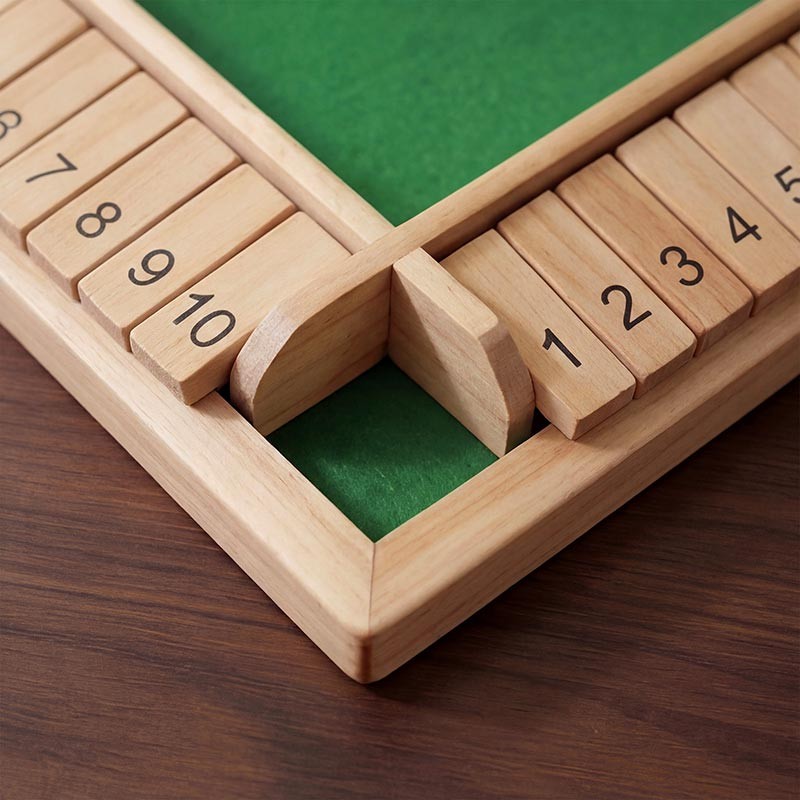 Wooden Educational Board Game - Shut the Box with Number Tiles