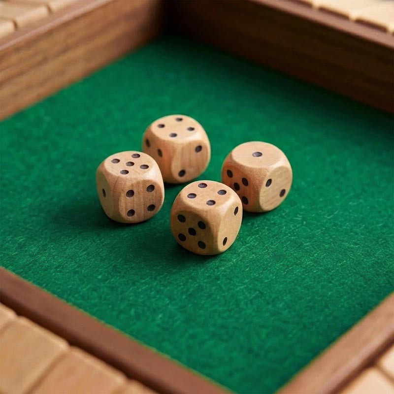 Wooden Educational Board Game - Shut the Box with Number Tiles