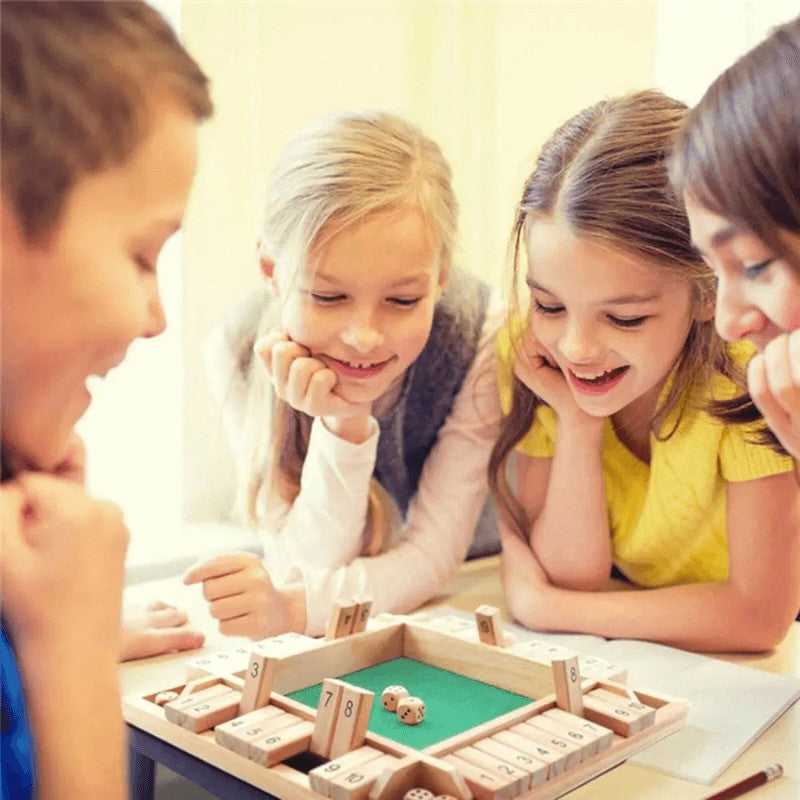Wooden Educational Board Game - Shut the Box with Number Tiles