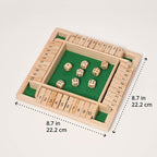 Wooden Educational Board Game - Shut the Box with Number Tiles