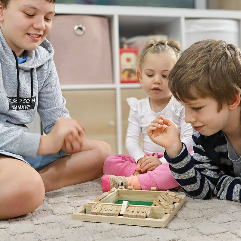 Wooden Educational Board Game - Shut the Box with Number Tiles