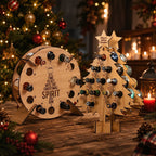 Wooden Mini-Bottle Advent Calendar Holder - Christmas Tree Shape