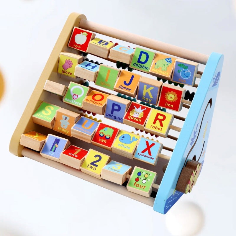 Wooden Montessori Activity Centre - 5-in-1 Triangle Toy