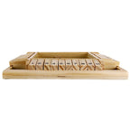 Wooden Shut the Box Board Game - 4-Sided Edition with Felt Playing Surface