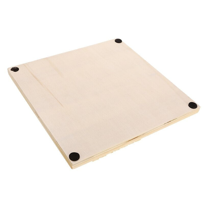 Wooden Shut the Box Board Game - 4-Sided Edition with Felt Playing Surface